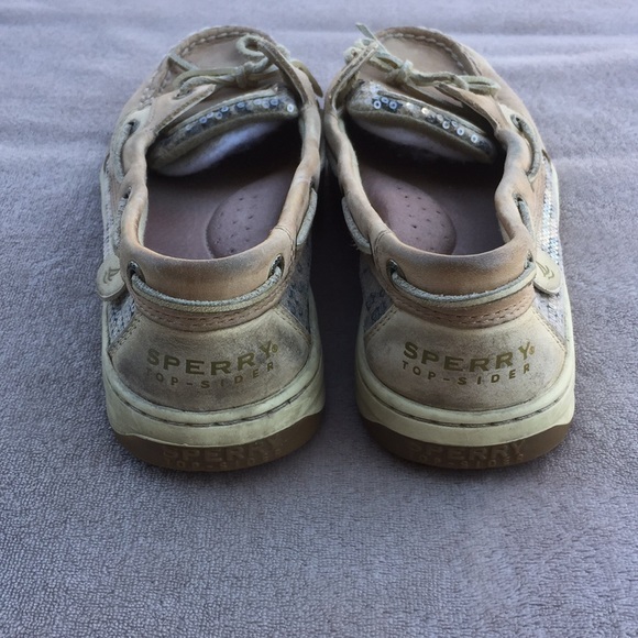 Sperry Top Sider Sequin Leather Loafers, 7.5M - Picture 4 of 11
